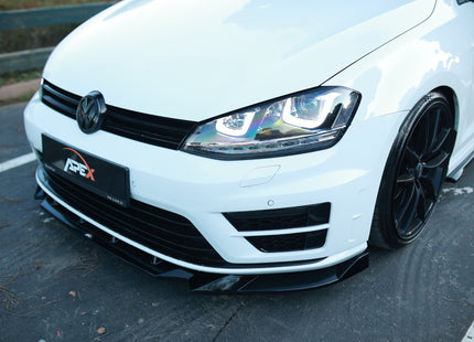 Frontsplitter i blanksvart för VW Golf MK7 R