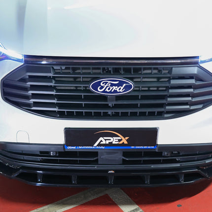 Blanksvart Frontsplitter Ford Transit Custom Mk2 2023+