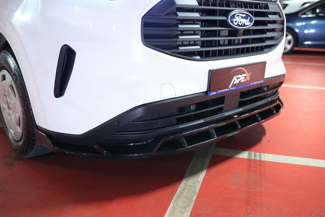Blanksvart Frontsplitter Ford Transit Custom Mk2 2023+