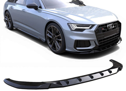 Frontsplitter i blanksvart för Audi A6/S6 C8
