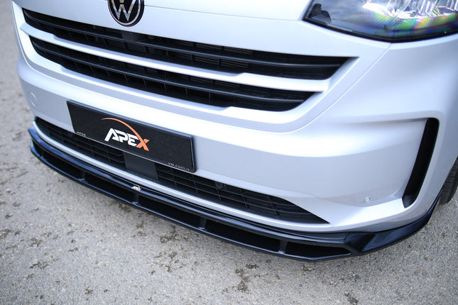 Frontsplitter i blanksvart för VW Transporter T7