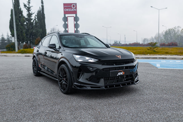 Frontsplitter V.2 i blanksvart för Cupra Formentor MK1 Facelift
