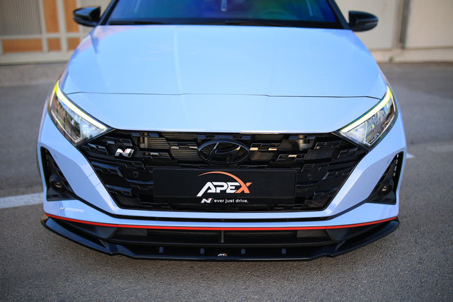 Frontsplitter i blanksvart för Hyundai i20 N MK3