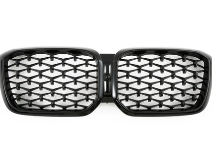 Grill Diamond i svart för BMW X3 G01/X4 G02 Facelift