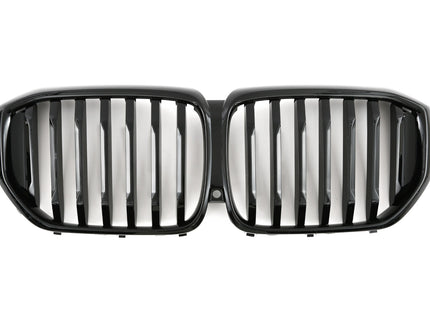 Grill med enkla ribbor i blanksvart för BMW X5 G05 Facelift