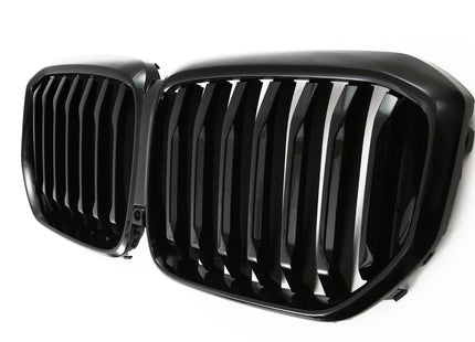 Grill med enkla ribbor i blanksvart för BMW X5 G05 Facelift