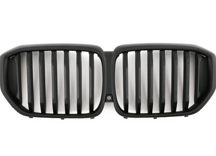 Grill med enkla ribbor i mattsvart för BMW X5 G05 Facelift