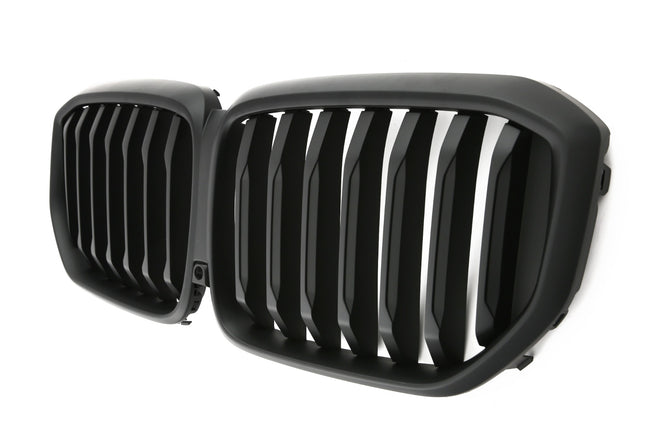 Grill med enkla ribbor i mattsvart för BMW X5 G05 Facelift