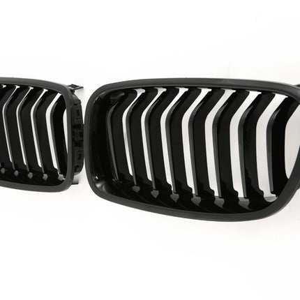 Blanksvart Grill Enkelribb BMW 3-Serie F30/F31 2011-2019