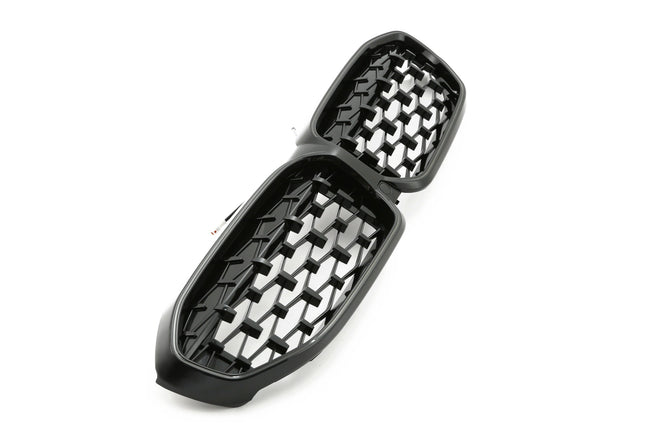 Grill Diamond i svart med LED för BMW 3-serie G20 (före facelift)
