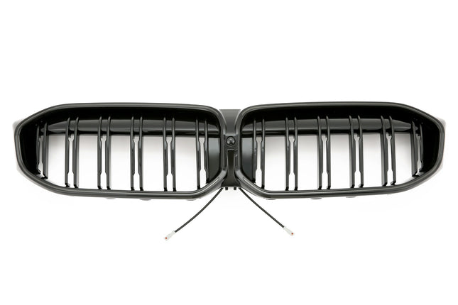 Grill med dubbla ribbor i svart med LED för BMW 3-serie G20/G21 Facelift