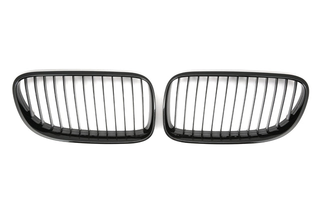 Blanksvart Grill Enkelribb BMW 3-Serie E92/E93 Facelift 2010-2013