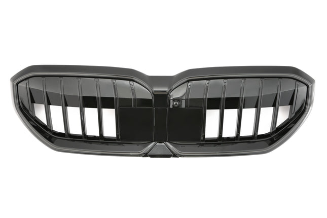 Grill med enkla ribbor i svart för BMW 5-serie G60/G61