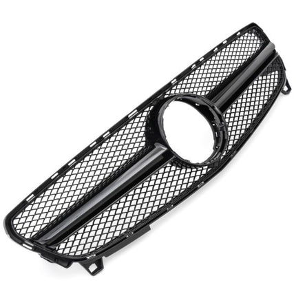 Blanksvart Mesh Grill Mercedes-Benz A-Klass W176 2015-2018