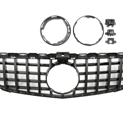Blanksvart GT Grill Mercedes C-Klass W205 2014-2021