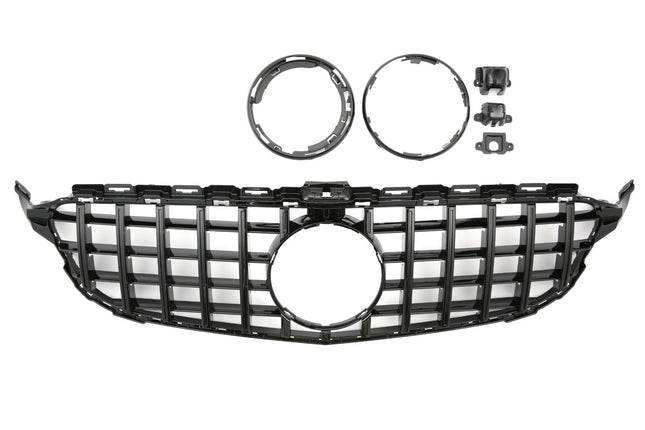 Blanksvart GT Grill Mercedes C-Klass W205 2014-2021