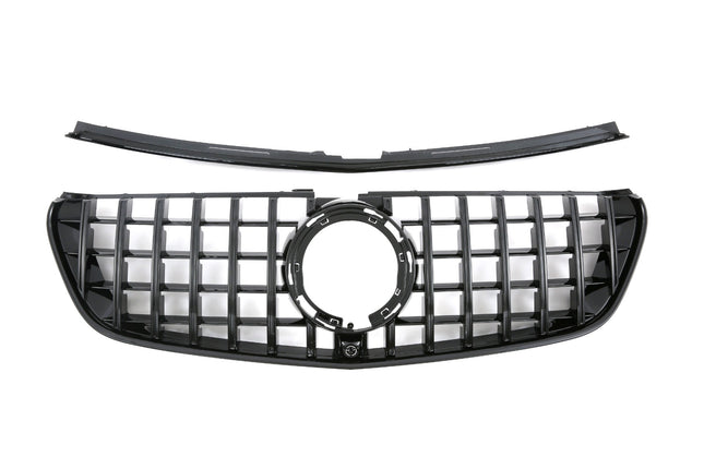 Grill Panamericana GT i svart för Mercedes V-Klass W447 Facelift AMG-Line