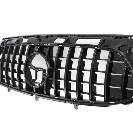 Blanksvart AMG-look Grill GT Mercedes-Benz GLA H247 2023+ (AMG-Line)