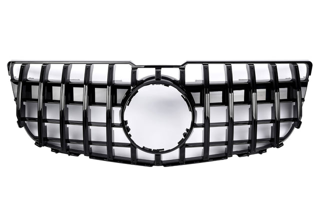 Grill Panamericana GT i blanksvart för Mercedes GLK X204 Facelift