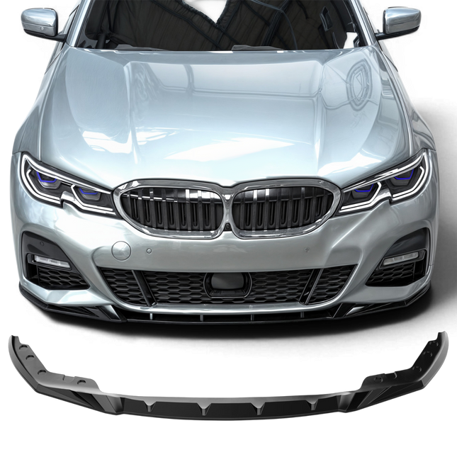 Frontsplitter i blanksvart för BMW 3-serie G20 (före facelift)