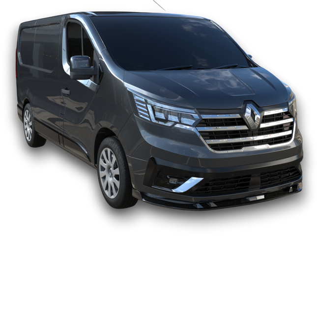 Frontsplitter i blanksvart för Renault Trafic