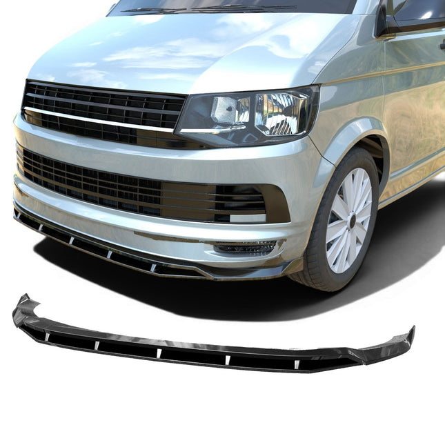 Frontsplitter i blanksvart för VW T6