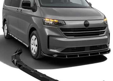Frontsplitter i blanksvart för VW Transporter T7
