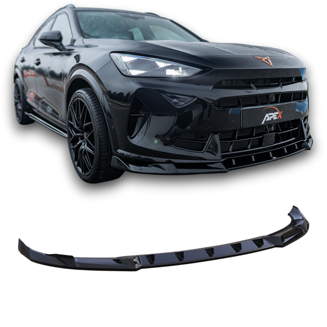 Frontsplitter V.2 i blanksvart för Cupra Formentor MK1 Facelift