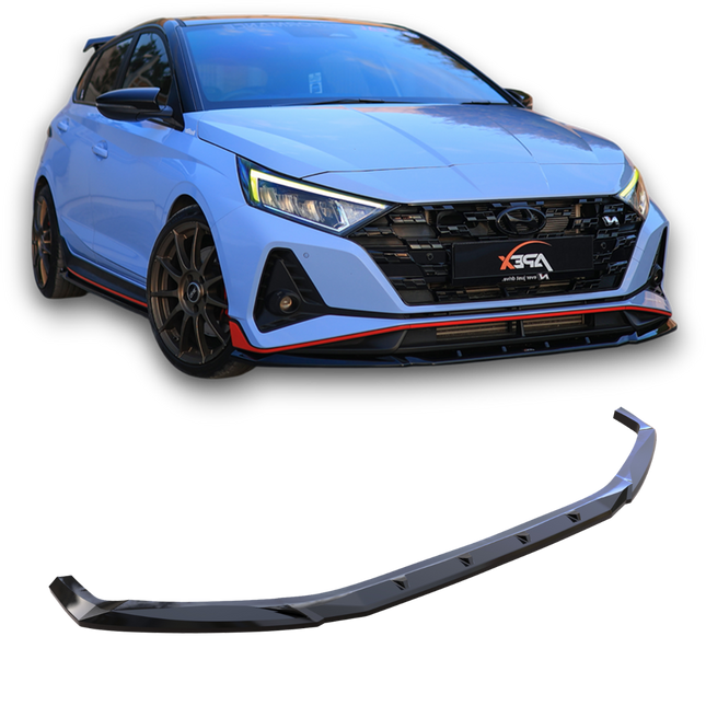 Frontsplitter i blanksvart för Hyundai i20 N MK3