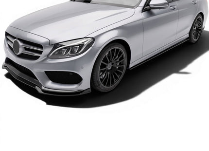 Frontsplitter i blanksvart för Mercedes C-Klass W205 (före facelift)