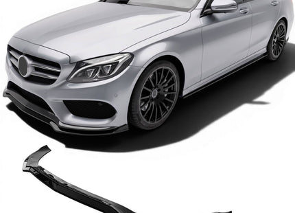 Frontsplitter i blanksvart för Mercedes C-Klass W205 (före facelift)