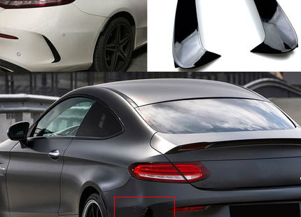 Frontflaps i svart för Mercedes C-Klass C205/A205