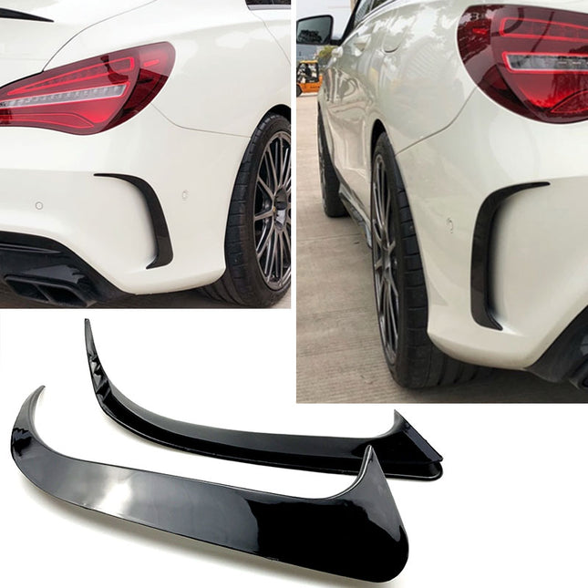 Frontflaps i blanksvart för Mercedes CLA C117 Facelift