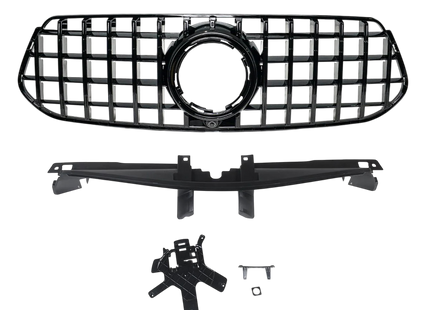 Grill Panamericana GT i svart för Mercedes GLE V167 Facelift