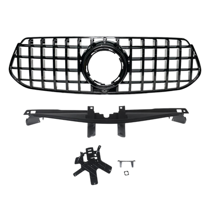 Blanksvart AMG-look Grill GT Mercedes GLE V167 / C167 2023+ (AMG-line)