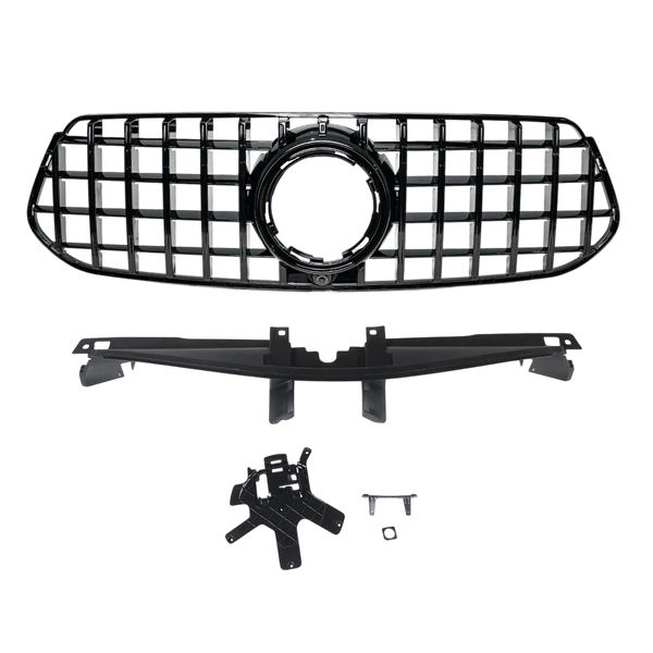 Grill Panamericana GT i svart för Mercedes GLE V167 Facelift
