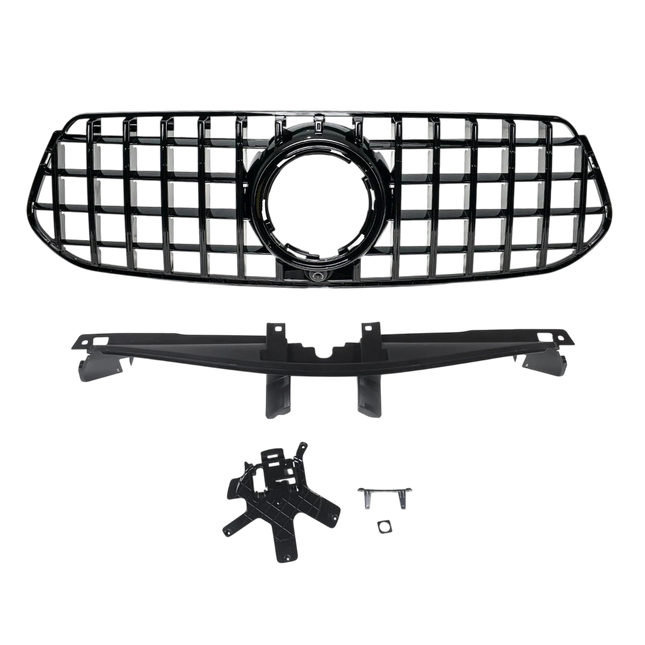 Blanksvart AMG-look Grill GT Mercedes GLE V167 / C167 2023+ (AMG-line)