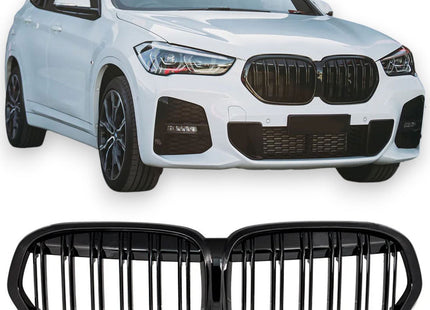 Grill i blanksvart för BMW X1 F48 Facelift