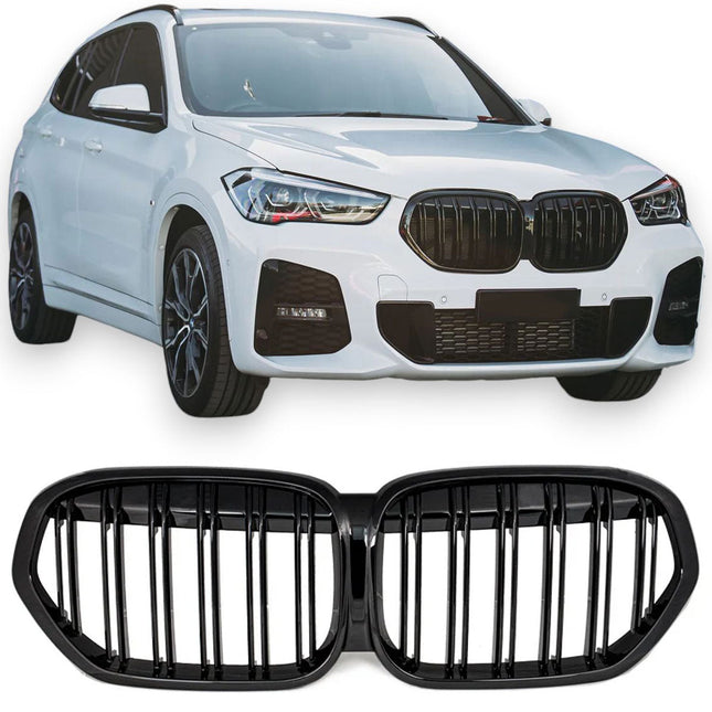 Grill i blanksvart för BMW X1 F48 Facelift