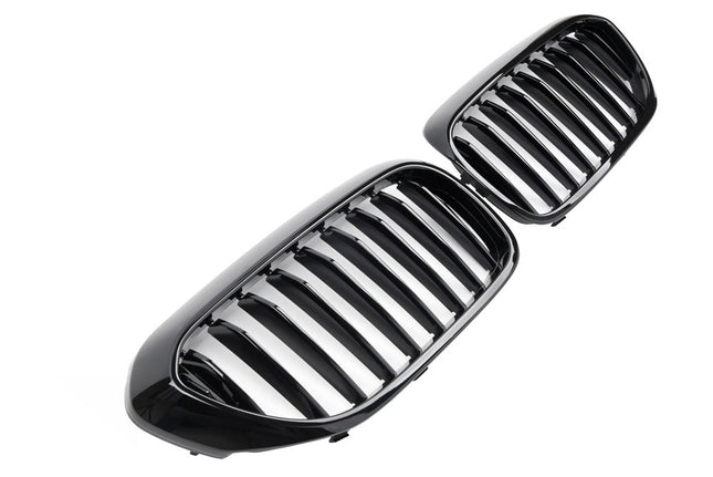 Grill med enkla ribbor i blanksvart för BMW 5-serie G30/G31