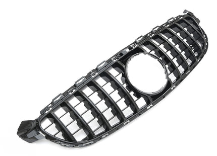 Grill Panamericana GT med AMG-emblem i svart för Mercedes C-Klass W205 C63