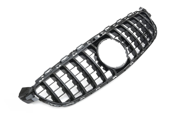 Grill Panamericana GT med AMG-emblem i svart för Mercedes C-Klass W205 C63