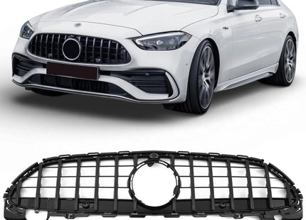 Grill Panamericana GT i svart för Mercedes C-Klass W206
