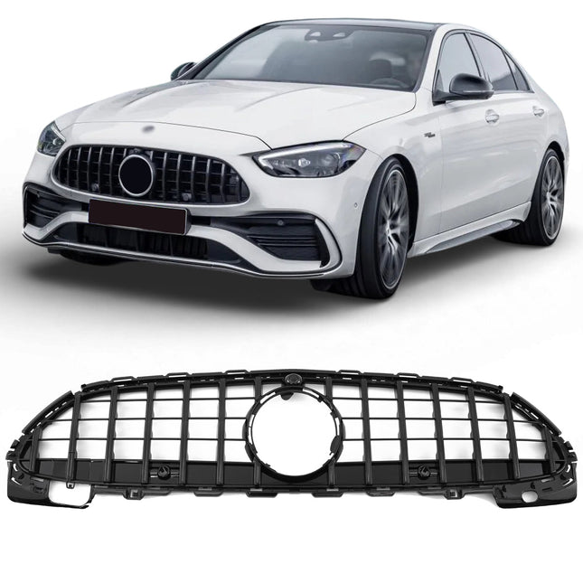 Grill Panamericana GT i svart för Mercedes C-Klass W206