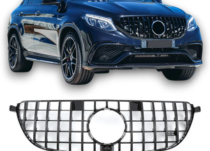 Grill Panamericana GT i svart för Mercedes GLE W166/C292 63 AMG