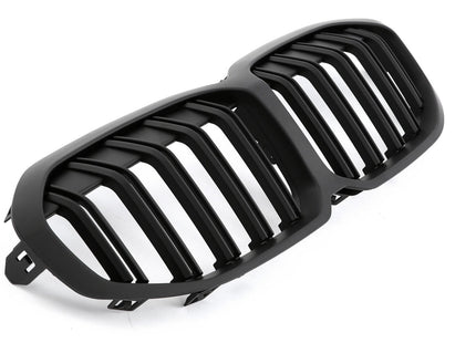 Grill med dubbla ribbor i mattsvart för BMW 1-serie F40