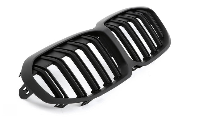 Grill med dubbla ribbor i mattsvart för BMW 1-serie F40