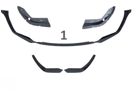 Paket med frontsplitter, sidokjolar, diffuser och bakspoiler i blanksvart för BMW 3-serie G20 (före facelift)