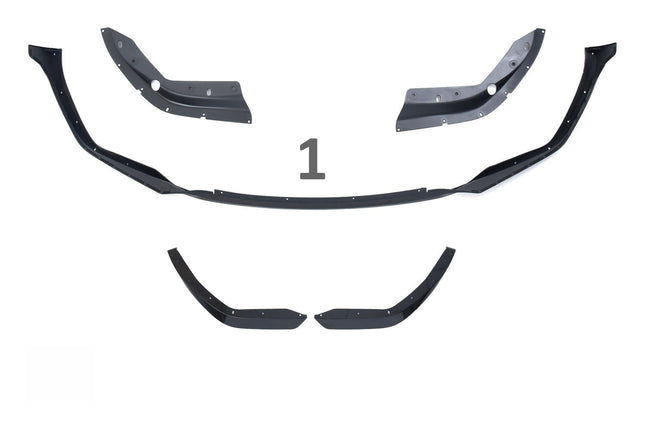 Paket med frontsplitter, sidokjolar, diffuser och bakspoiler i blanksvart för BMW 3-serie G20 (före facelift)