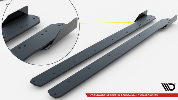 Sidokjolar Street Pro med flaps för Mercedes A35 W177 Facelift